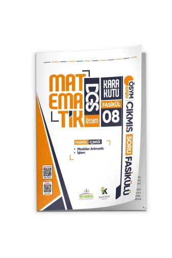 İnformal Yayınları KPSSDGSALESISLEM4044 2026 Dgs Matematik Kara Kutu Akademik 8.fasikül Ösym Çıkmış Soru İşlem Ve Modüler Aritmetik Fasikülü