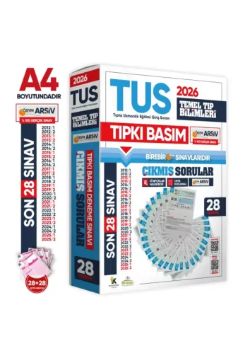 İnformal Yayınları TUStemeltipTAMPKTdnm4052 2026 Tus Temel Tıp Bilimleri Ösym Çıkmış Soru Tıpkı Basım Son 14 Yıl 28Li Deneme Kitapçığı