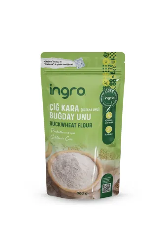 İngro GRU01000 Glutensiz Çiğ Karabuğday Unu 700G (Greçka Unu)