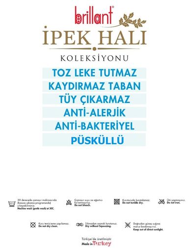 İpek Latex Kaymaz Taban Halı