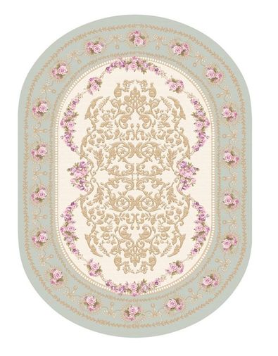 İpek Latex Oval Kaymaz Taban Halı-FASHİON-(130x190)