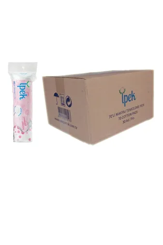 İpek TYB2MYWV3B543NJ464 Makyaj Temizleme Pedi 70Li X 30 Adet Pamuk Disk Makyatemizleme