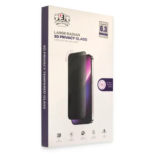 İphone 14 Pro Max Bilvis 3d Radian Hayalet Cam Ekran Koruyucu