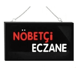 Işıklı Tak Çalıştır Hazır Tabela Nöbetçi Eczane