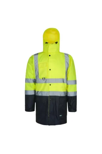 Izrasa NT44S Reflektörlü 5+1 Farklı Kullanımlı Oxford 300D Parka Sarı