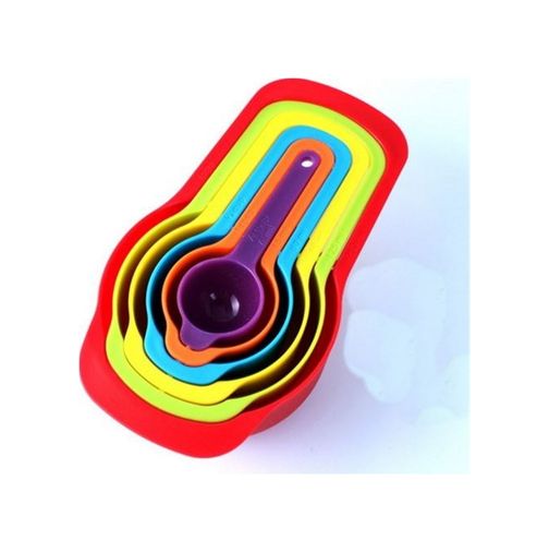 just cheap store 115157910 Pratik Ölçü Kaşığı Kabı 5&amp Apos Li Şeker Baharat Sıvı Ölçer Aparat 4741 Beyaz
