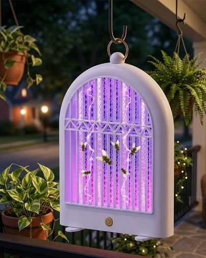 just cheap store 123627096 Uv Böcek Öldürücü Lamba 10W Askılı Ve Taşınabilir Tasarım Açık Gri