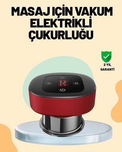just cheap store 25DYMUCZZZDSA32VAKUM-2 4 Ü 1 Arada Elektrikli Çukurluk Masaj Seti Isı Masaj Ve Kırmızı Işık Açık Lacivert