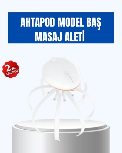 just cheap store 25DYMUCZZZMD877KAFAMASAJ-1 Kablosuz Kafa Ve Boyun Masaj Aleti Akıllı Kapanmalı Derin Rahatlama Açık Lacivert