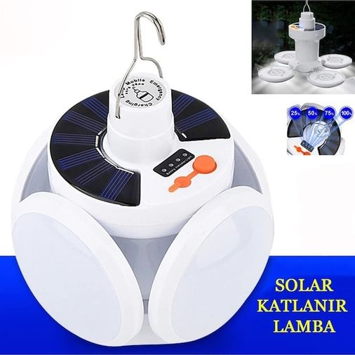 just cheap store 47412949150 Solar 5 Kanatlı Kamp Lambası Antrasit - Turuncu