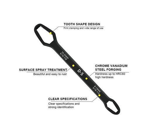 just cheap store 47417531600 Universal Anahtarı Çift Kafalı Çok Fonksiyonlu 6-22Mm