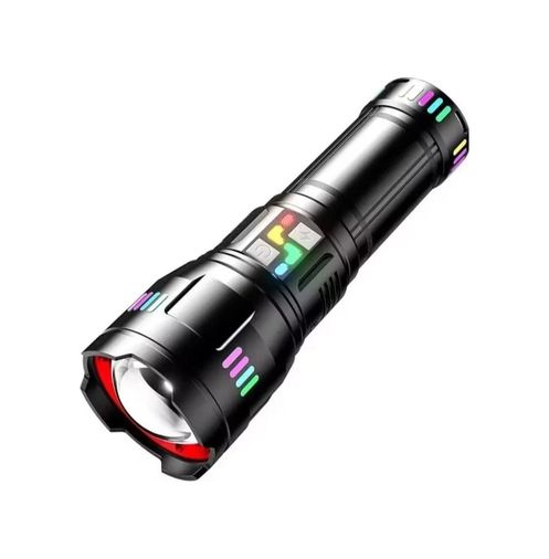 just cheap store 55FBI-FA-0015733 Pro F-3002 Alüminyum Tg Led Gece Şeritli Type-C Şarjlı El Feneri Açık Lacivert