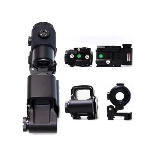 just cheap store mbyuTDU-1107 558-G43 Xps2 Hedef İşaretleyici Red Dot - Holografik Nişangâh, 5X Büyütmeli Set-Siyah Açık Sarı