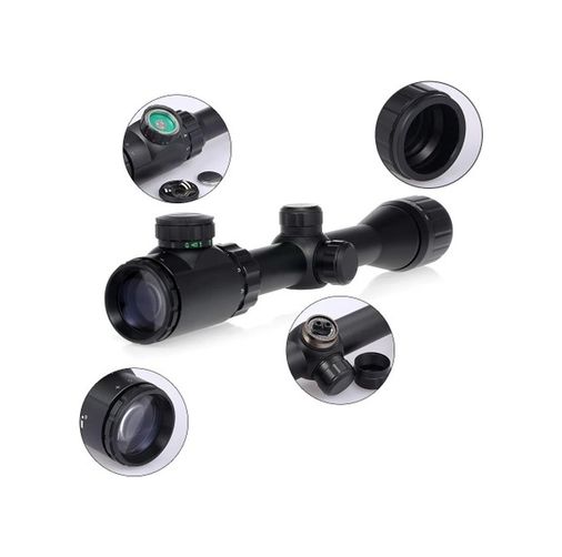 just cheap store mbyuTDU-543 3-9X32Aoeg Çift Işık Kırmızı Yeşil Kaynaklı Dürbünü Açık Sarı