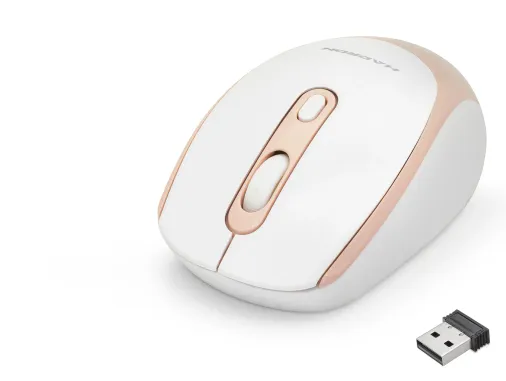 Kablosuz Mouse 800/1600 Dpi - Beyaz Pembe HDX3406R