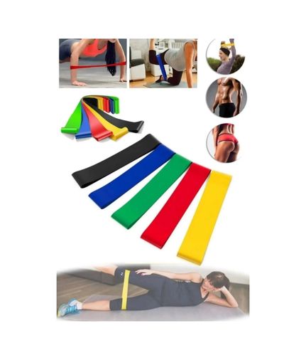 KAFKAS STORE MEYTDUCZZZBSY110EGZERSİZLASTİĞİ-4-BLMY Spor Antrenman Direnç Bandı Esnek Dayanıklı Egzersiz Ve Fitness Lastiği Çok Renkli