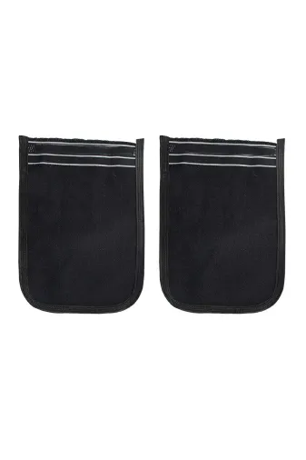 KAKTÜS JACK KTJ115647330 2 Adet Osmanlı Kalın Siyah Banyo Hamam Kesesi 25X17 Cm - Ktj5584-1484