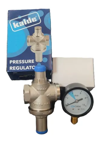 KALDE 123MANO 3/4" Dn20 Rekorsuz Su Basınç Düşürücü (Manometreli) - Pressure Reducing Valves (With Manometer)