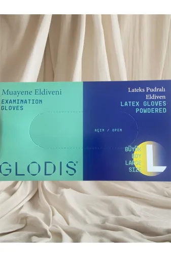 Kapital plastik stlmkssslm L Beden Pudralı Latex Eldiven