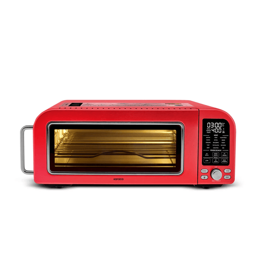 Karaca hfookjhfokg Multicrust Artisan Retro Pizza Makinesi Ve Airfryer Metallic Red