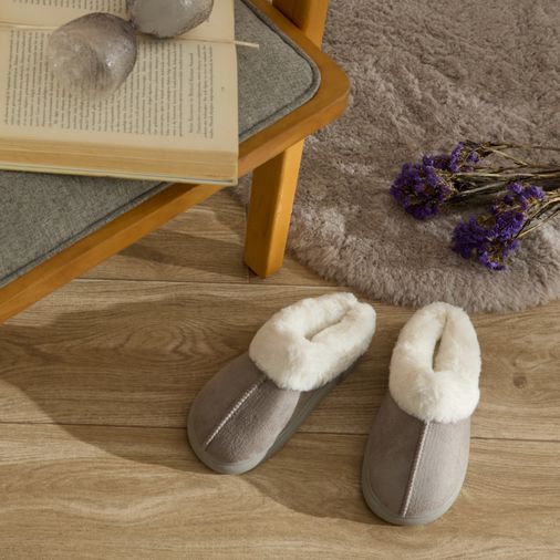 Karaca TUYHLKLY Fuzzy Kadın Ev Terliği 40 Numara Gri