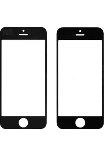 Karahanlı Butik CPTLFEKRNAPP-IP5SS-1 Iphone 5S Dokunmatik Ekran Camı Çıtalı - Siyah Renk