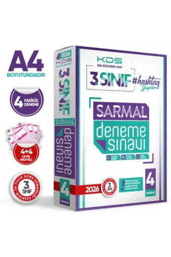 Karakutu Yayınları 3SINIFhashtag4052 2026 3.sınıf #hashtag Kazanım Değerlendirme Sınavı 4Lü Sarmal Deneme Paketi Türkiye Geneli