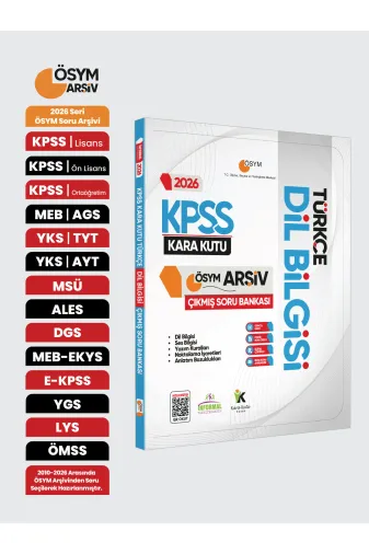 Karakutu Yayınları KPSSDIL4048 2026 Kpss Türkçenin Kara Kutusu Dil Bilgisi Ösym Çıkmış Soru Bankası Konu Özetli Dijital Çözümlü