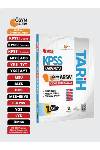 Karakutu Yayınları KPSStarıh1C4052 2026 Kpss Tarihin Kara Kutusu 1.cilt Ösym Çıkmış Soru Havuzu Bankası Konu Özetli Dijital Çözümlü