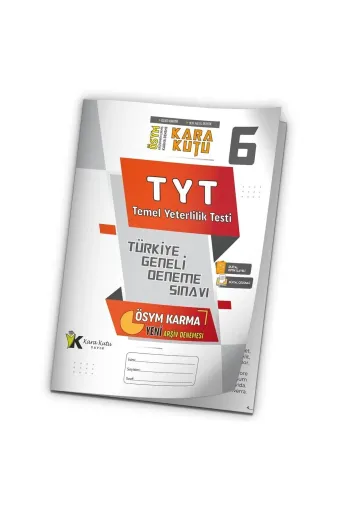 Karakutu Yayınları TYTkarmaÖSYMdnm6 2026 Tyt Ösym Arşivi Karma Kara Kutu Çıkmış Soru Türkiye Geneli D. Çözümlü Deneme 10/6.kitapçık
