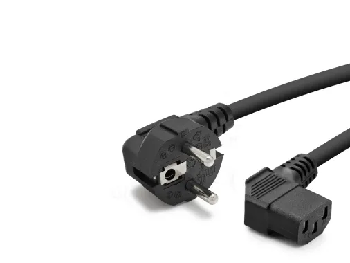 Kasa Güç Kablosu C13 3 Pin 1 Mm 500W L Tip 1.8 M HDX5555
