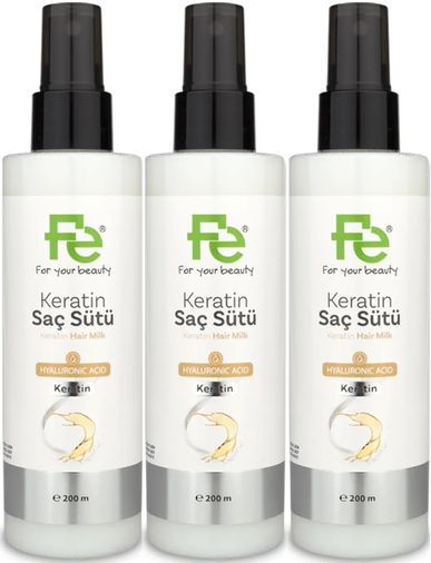 Keratin Saç Sütü 200ML (3 Lü Set)