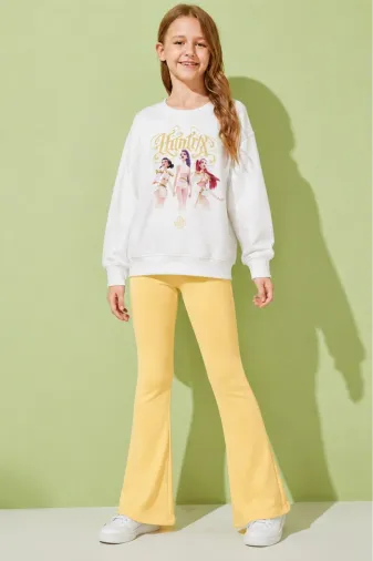 Kız Çocuk Tam Kalıp Üst Oversize Alt Taytlı Hun Tasarım 171 Alt Üst Takım