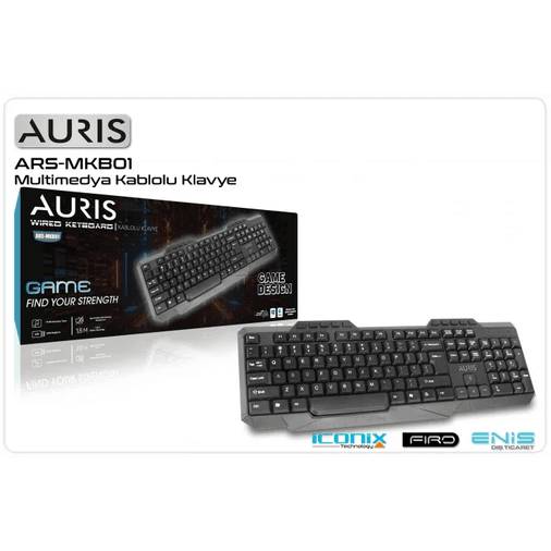 Klavye Multimedia Q Kablolu Ars-Mkb01