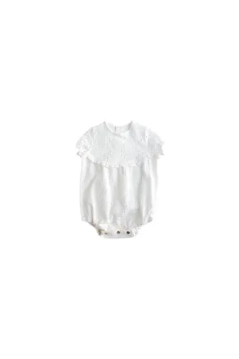 KOKORI KIDS KOKRVERDA-11 Bebek Tulum Noor Beyaz Dantel