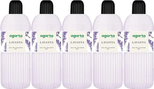 Kolonya 400 ML Lavanta 80 Derece Pet Şişe (5 Li Set)