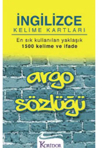 Koridor Yayıncılık MS-9786054188307 Argo Kelime Kartları (İngilizce)