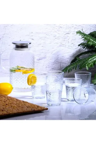 Kosova Züccaciye KOS-06620 Cam Su Seti 7 Parça (1800+230Ml)