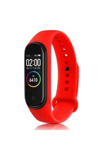 KÜÇÜK HAZİNE 8683140525538 Mey İthalat® Mi Band 4 Klasik Kordon - Kırmızı