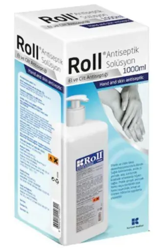 Kurtsan İlaçları KRT0103 Roll Antiseptik Solüsyon Pompalı 1Lt El Dezenfektanı
