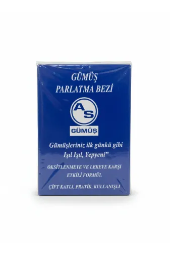 Kuyumcu Gümüş Parlatma Bezi 2'li Takı Temizleme Bezi 20X25 Cm