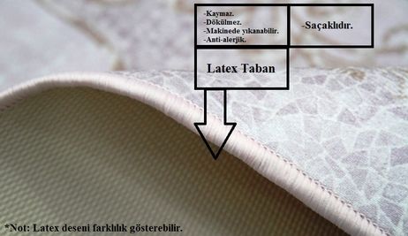 Latex Kaymaz Taban Halı-130x190