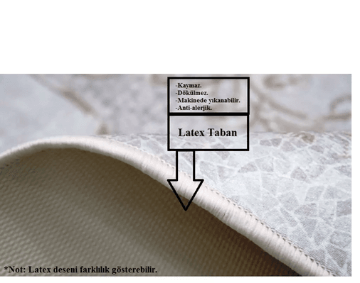 Latex Kaymaz Taban Halı-(80x200)