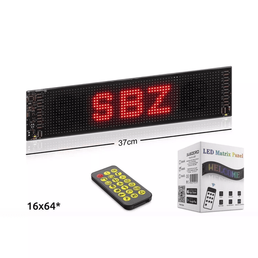 LD20LED Subzero Ld20 (37Cm) Sled Matrix Panel Dijital Kayar Rgb Ekran Kumandalı Mobil Uygulamalı