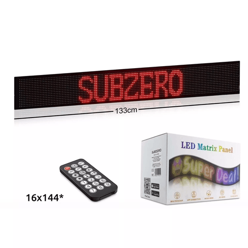 LD60led Subzero Ld60 (133Cm)  Sled Matrix Panel Dijital Kayar Rgb Ekran Kumandalı Mobil Uygulamalı