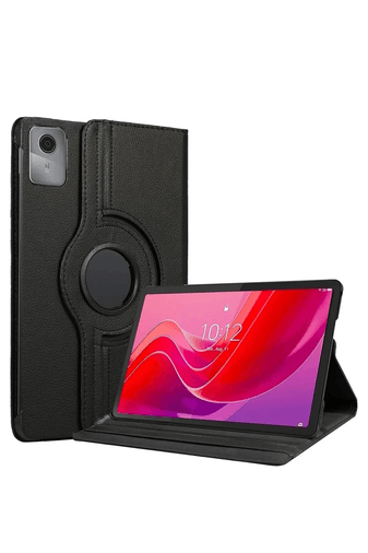 Lenovo Tab M11 TB330FU 360 Tablet Deri Kılıf - Siyah