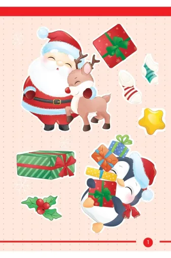 Letbil Reklam ETK00103_A5KU Etiket - Yılbaşı Karma Etiket Seti Sticker