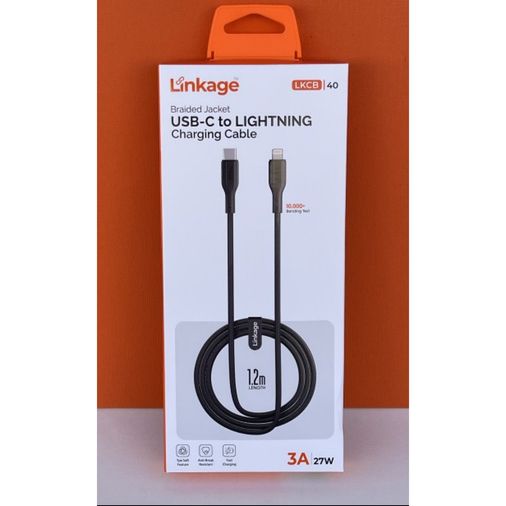 Linkage Lkcb-40 27W, 3A, Usb-C To Lightning 1.2 Metre Şarj Kablosu