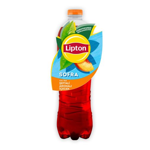lipton215454 Lipton Ice Tea Sofra Şeftali Aromalı Soğuk Çay Pet 2 L