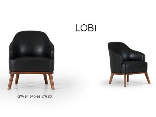 Lobi Ahşap Ayaklı Koltuk